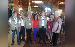 Daniel y Rosario reciben saludos de compañera Delcy Rodríguez