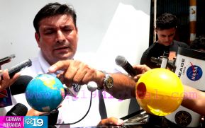 Eclipse solar fue visto parcialmente por nicaragüenses