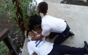 Realizan octavo ejercicio de protección de la vida en el Colegio Madre del Divino Pastor