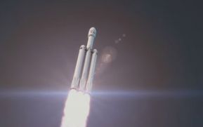 Lanzan al espacio el cohete más potente del mundo