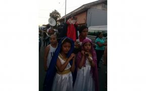 Viacrucis infantil en Jinotepe