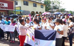 Costa caribe norte realiza caminata por la paz y la no violencia