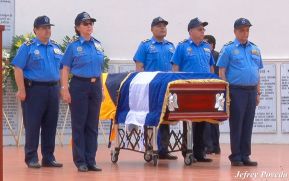 Dan último adiós al Policía Hilton Rafael Manzanares Alvarado