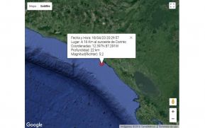 Fuerte sismo sacude el pacífico de Nicaragua