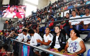 Capitalinos viven la final de la Liga de Campeones en el Polideportivo Alexis Argüello