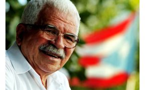 Líder independentista puertorriqueño Rafael Cancel Miranda en solidaridad con Nicaragua