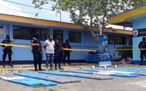Policía Nacional incautan droga en la frontera de Peñas Blancas