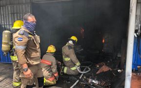 Bomberos atendieron incendio de viviendas en Rivas