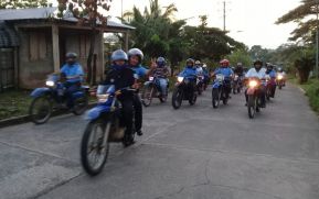 Policía Nacional sale a celebrar sus 39 años de servicio en Bluefields
