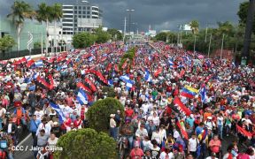Miles de nicaragüenses ratifican que quieren Justicia, Trabajo y Paz
