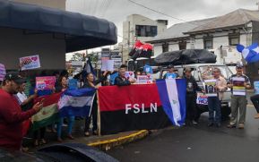 Realizan en Costa Rica plantón de solidaridad con Nicaragua