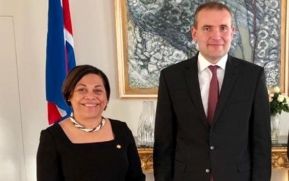 Embajadora de Nicaragua ante Reino Unido presenta Cartas Credenciales en Islandia