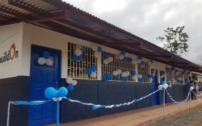 Así luce la nueva es escuela en la Comunidad Kaskita en Waslala