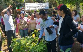 Familias inauguran arboretum en El Jicaral