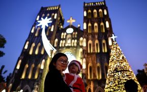 Las fotos de la Navidad por el mundo