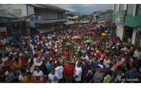 Procesión del Señor de Esquipulas en Siuna