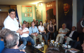Diputado José Figueroa se reúne con organizaciones de solidaridad en Chile