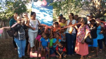 Inauguración de letrinas para el pueblo en Chinandega
