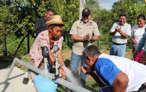 Inauguran proyecto de agua y saneamiento en comunidad Fruta de Pan