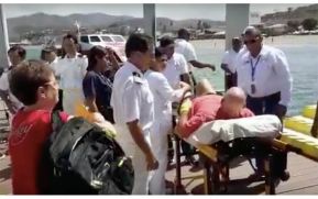 Crucerista es trasladado al Hospital Gaspar García Laviana en Rivas