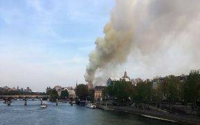 Incendio en la catedral de Notre Dame de París