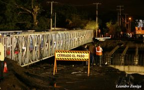 MTI supervisa obras de libre acceso vehicular en puente Saratoga