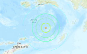 Un terremoto de magnitud 7,3 se registra cerca de las costas de Indonesia