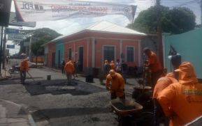Alcaldía Sandinista mejora calles del municipio de Jinotepe