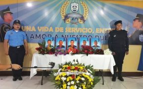 Policía de Masaya rinde homenaje a oficiales asesinados por el terrorismo golpista