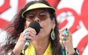 Vicepresidenta Rosario Murillo después del acto del 19 de Julio (19 de Julio de 2019)
