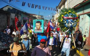 Militancia Sandinista comprometida con los héroes de Nandaime
