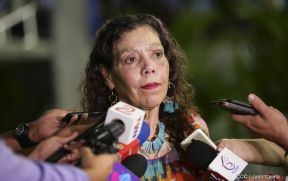Vicepresidenta Rosario Murillo después del Desfile de la Policía Nacional (24 de Septiembre 2019)