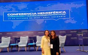 Delegación nicaragüense presente en conferencia sobre Corrupción y sus soluciones potenciales en Colombia