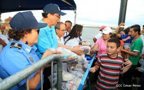 Puerto Salvador Allende celebra La Purísima Acuática con las familias nicaragüenses