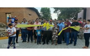 Inauguran 216 metros lineales de calles en el Municipio Santo Tomás del Norte