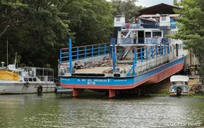 El Rey del Cocibolca, el barco de mayor tonelaje reparado en un astillero de Nicaragua