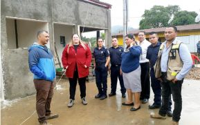 Ministra de Gobernación realiza recorridos por proyectos en delegaciones de bomberos de Matagalpa
