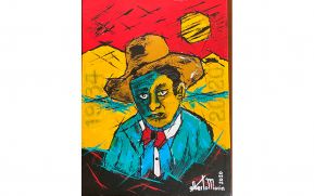 Artista plástico mexicano- nicaragüense realiza cuadro del General Augusto C. Sandino
