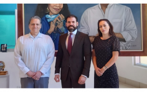 Asesor presidencial se reúne con el hermano Francisco Villa y Betancurt y la empresaria mexicana Lizeth Almazán