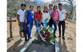 Depositan ofrenda floral al compañero Jerónimo Luqués en Ciudad Darío