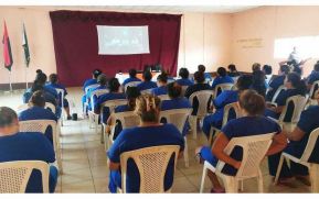 Reclusos participan en culto religioso por videoconferencia