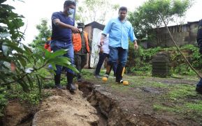 Alcaldía de Managua visita a familias que habitan en puntos críticos del Distrito V