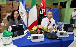 Italia entrega valiosa donación a Nicaragua de insumos y equipamiento médicos para enfrentar la Covid-19