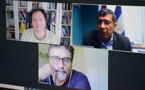 Gobierno de Nicaragua en reunión con comunicadores e internacionalistas españoles