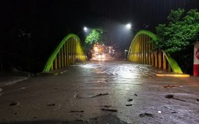 Lluvias provocan crecida en el Río Grande de Matagalpa