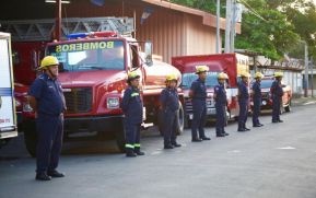 Bomberos desplazan medios hacia delegación que será inaugurada en Sébaco, Matagalpa
