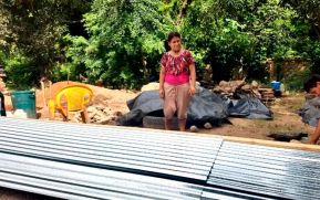 Gobierno Sandinista entrega ayuda solidaria a familia en Ciudad Antigua