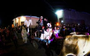 Los agüizotes se toman las calles de Masaya