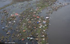 Así se ve desde el cielo el daño causado por Eta y Iota en la Costa Caribe Norte de Nicaragua