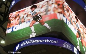 Homenaje a Diego Maradona, hombre revolucionario y sandinista de corazón